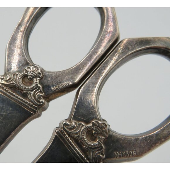 Scandinavian Antique Silver‎ Pastry Tongs Art Deco Ornate Handles Marked NH830S - Picture 12 of 12